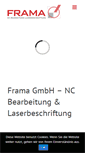 Mobile Screenshot of frama-gmbh.de