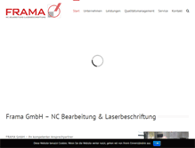 Tablet Screenshot of frama-gmbh.de